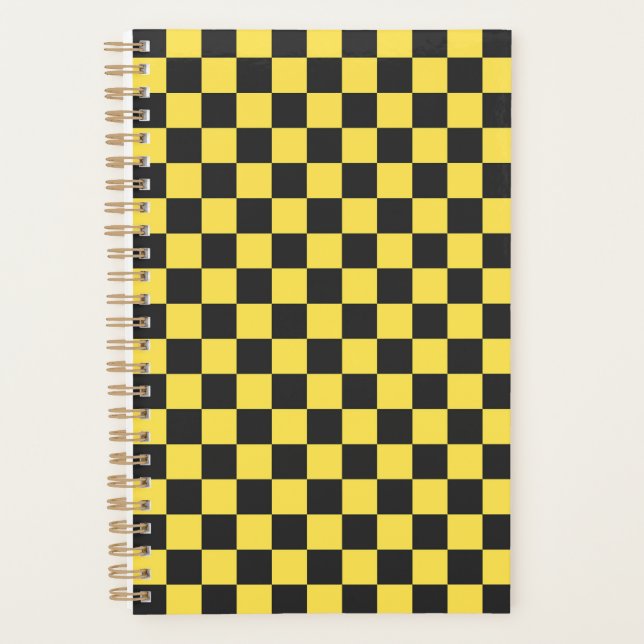 Agenda Yellow and black checkerboard pattern (Anverso)
