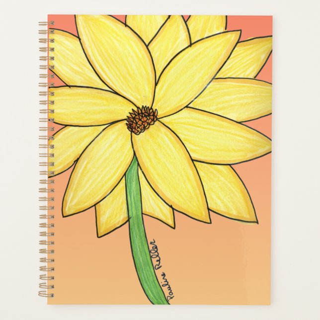 Agenda Yellow Flower (Anverso)