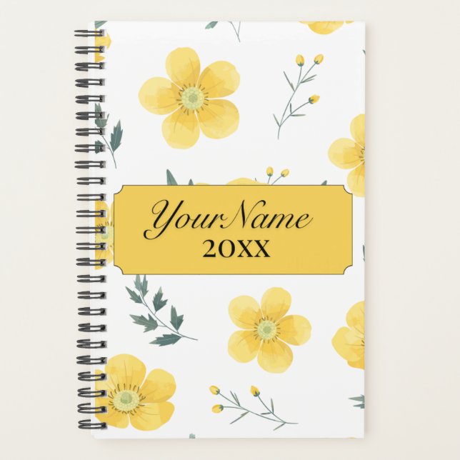 Agenda Yellow Flower (Anverso)