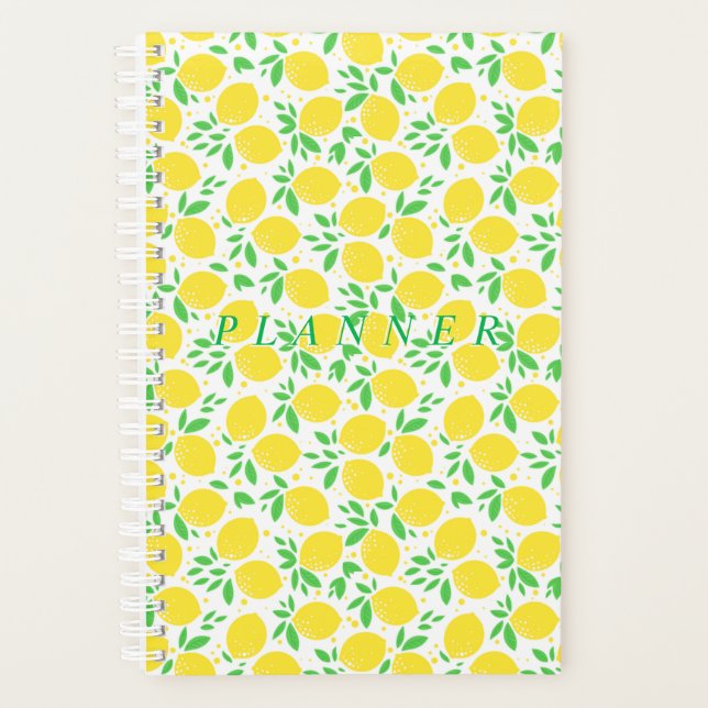 Agenda Yellow Lemons Planner (Anverso)