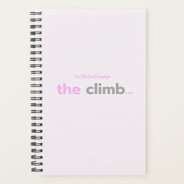 Agenda YesSheCanCampaign The Climb Planner (Anverso)