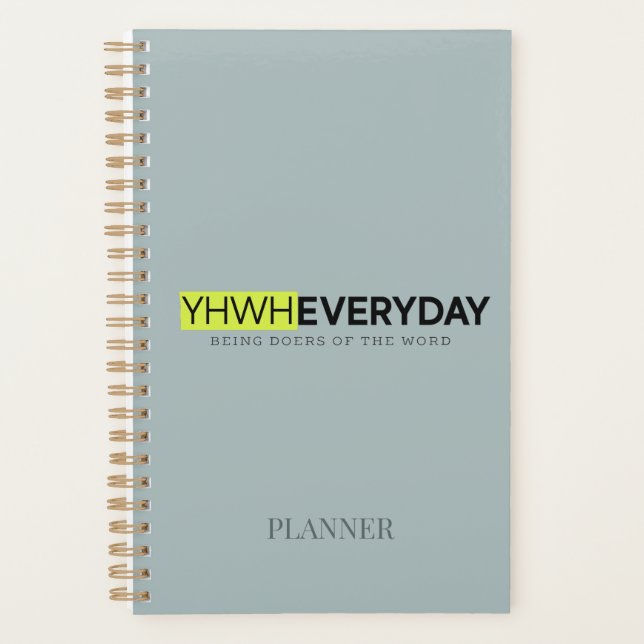 Agenda YHWH EVERYDAY Planner (Anverso)