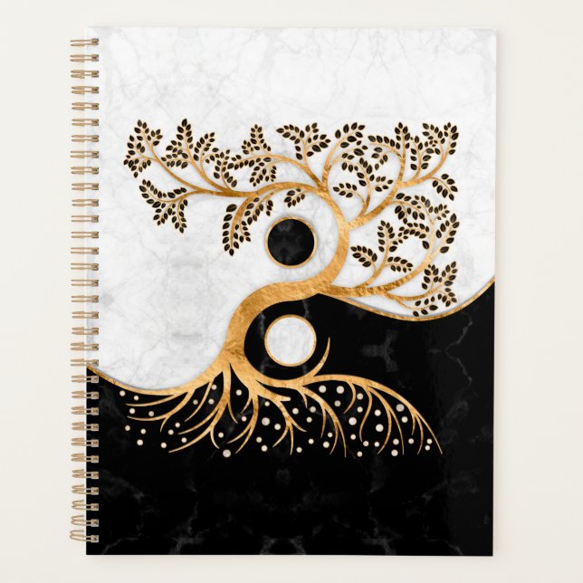 Agenda Yin Yang Tree - Marbles and Gold (Anverso)