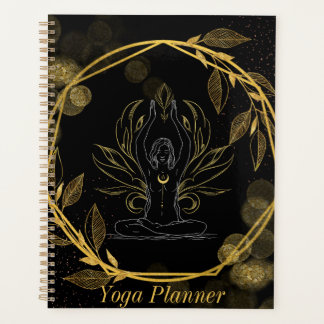 Agenda Yoga negro y oro