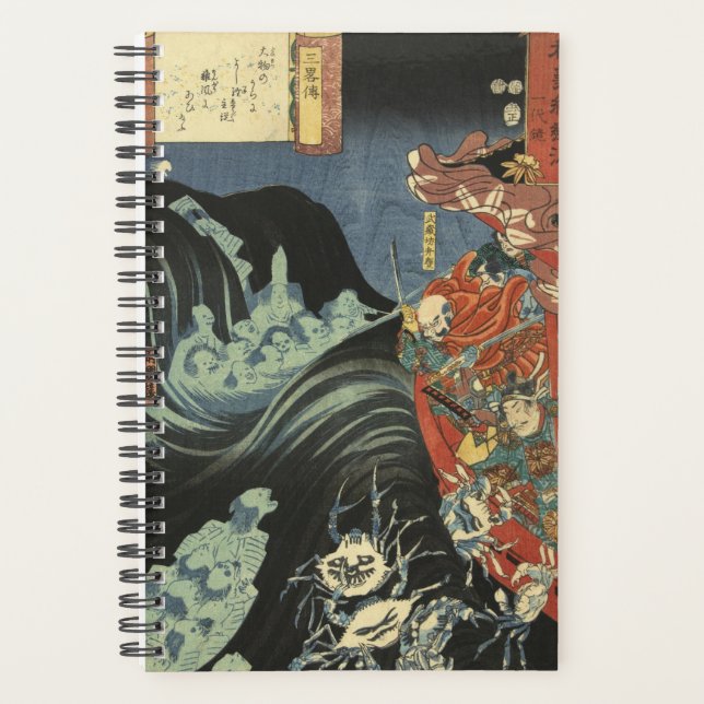 Agenda Yoshitsune vs. los fantasmas de Taira: Ukiyo-e jap (Anverso)