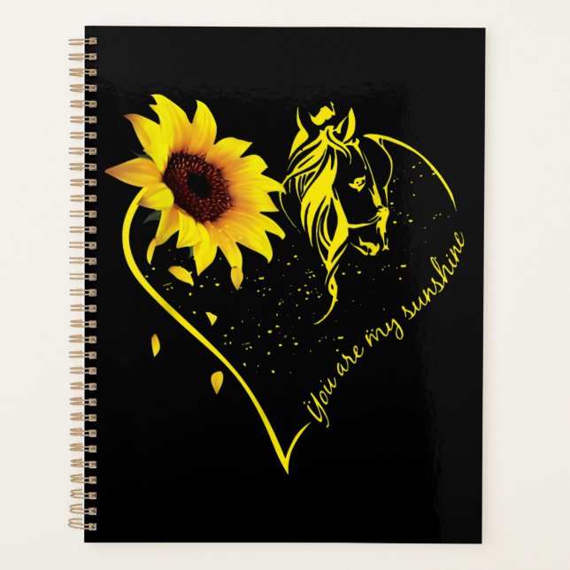 Agenda You Are My Sunshine Sunflower And Horse (Anverso)