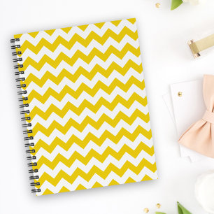 Agenda Zigzag amarillo, chevron amarillo, patrón geométri