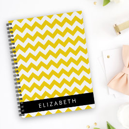 Agenda Zigzag Amarillo, Chevron Amarillo, Tu Nombre