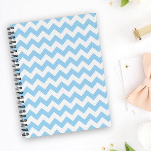 Agenda Zigzag Azul, Chevron Azul, Patrón Geométrico