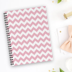 Agenda Zigzag rosa, Chevron rosado, patrón geométrico