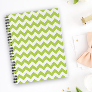 Agenda Zigzag verde, Chevron verde, patrón geométrico
