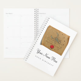 Agenda Zodiac - Scorpio - Personalized Day Planner