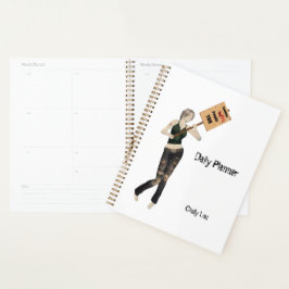 Agenda Zombie Pin Up Chica Protesta I Daily Planner
