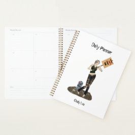 Agenda Zombie Pin Up Chica Protesta II Plan Diario