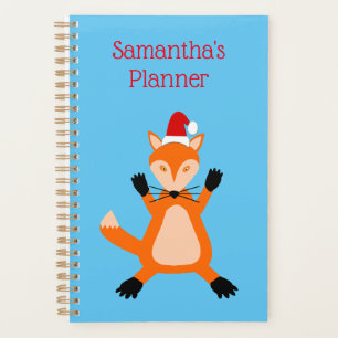 Agenda Zorro de Navidad Lindo Personalizado