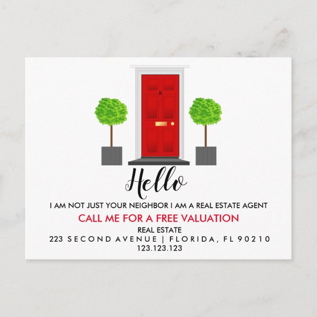 Agente de bienes raíces TARJETA DE PRESENTACIÓN (Anverso)