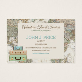 Agente de mapas del mundo de viajes Modern Brown B