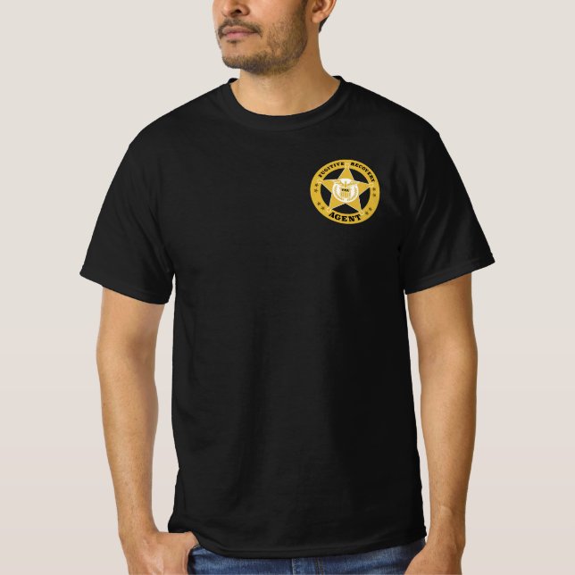 AGENTE DE RECUPERACIÓN FUGITIVA BADGE Camiseta (Anverso)