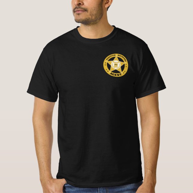 AGENTE DE RECUPERACIÓN FUGITIVA BADGE Camiseta (Anverso)