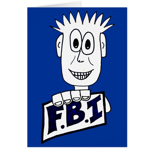 Agente del FBI del dibujo animado (Frente)