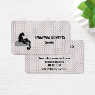 Agente inmobiliario Black and White Add