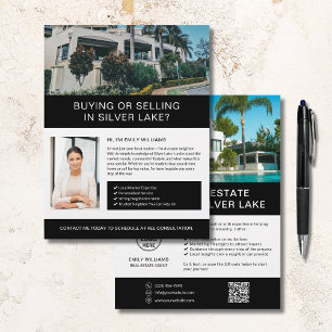 Agente inmobiliario Broker Realtor Marketing Flyer