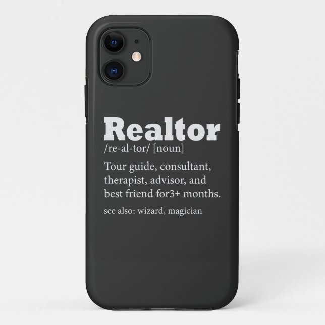 Agente inmobiliario Realtor Funny Iphone 14 Funda (Reverso)