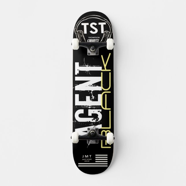 AGENTE NEGRO Patineta (Anverso)