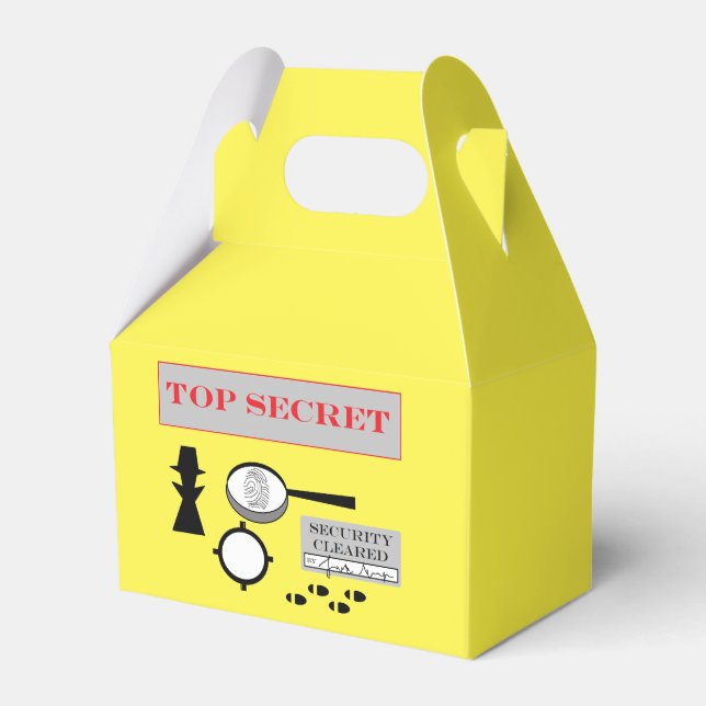 "Agente secreto/espía" caja de favor del partido (Front Side)