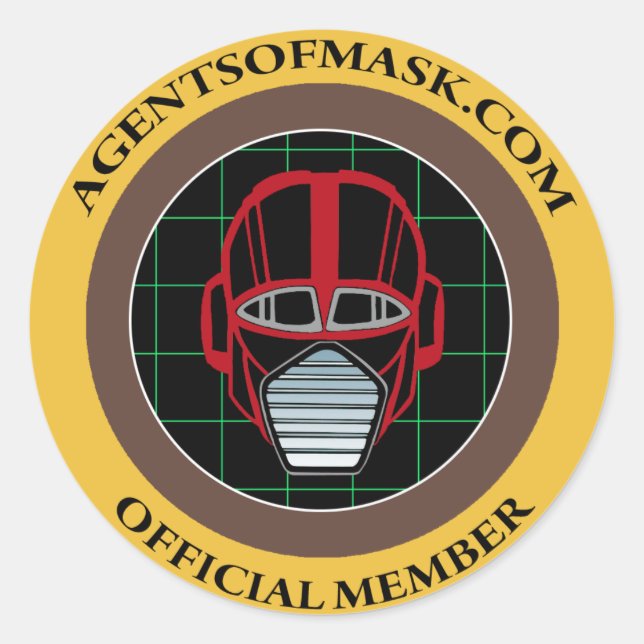 Agentes de M.A.S.K. Pegatina oficial de distincion (Anverso)