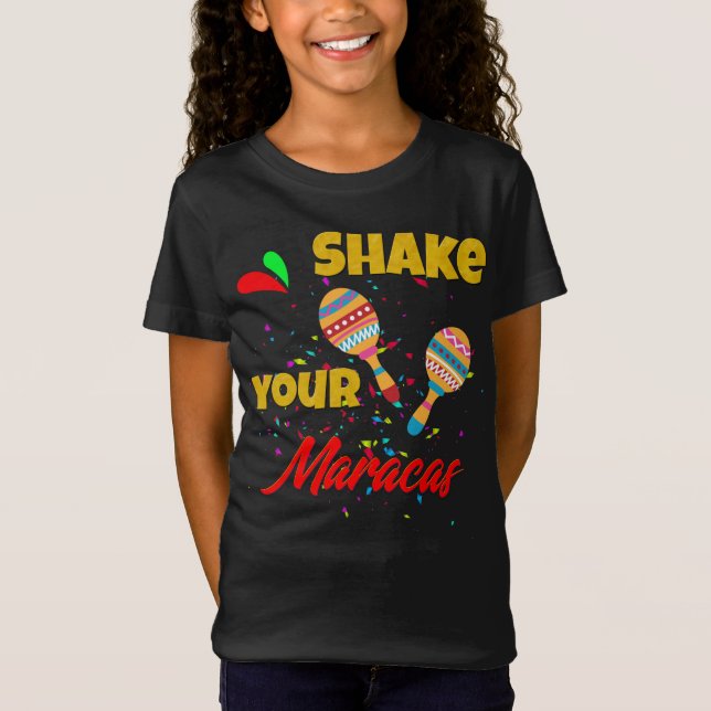 Agitar la camiseta de Maracas Cinco de Mayo Fiesta (Anverso)