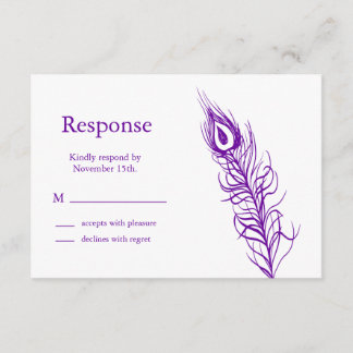 Agitar tu plumas de cola RSVP (violeta)