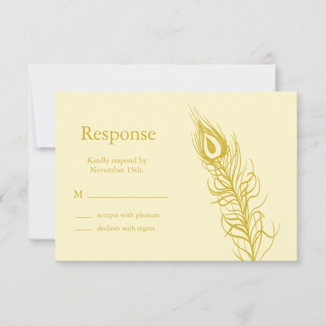 Agitar tus plumas de cola RSVP (marrón) (Anverso)