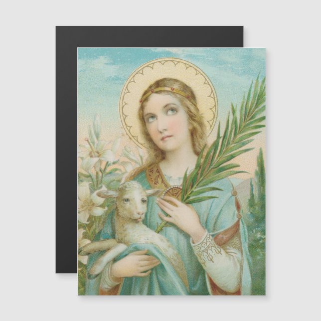 Agnés de Roma (MH 01)Tarjeta magnética (Anverso/Reverso)
