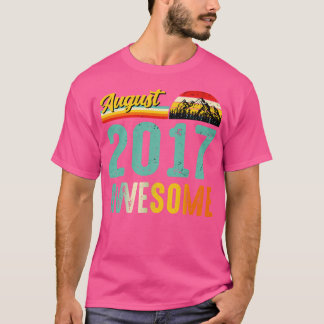 Agosto de 2017 Nacimiento de la camiseta de regalo