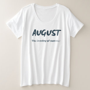 Agosto – El domingo de verano Tipografía Cita