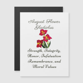 Agosto Mes de Nacimiento Flor Gladiolus Regalo de