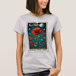 Agosto Mes de Nacimiento Flor Poppy Camiseta