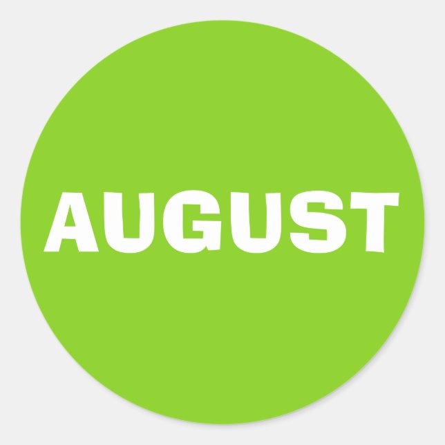 Agosto y Lib Yellow Green Pegatina por Janz (Anverso)