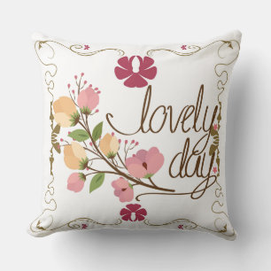 Agradable almohada decorativa del día