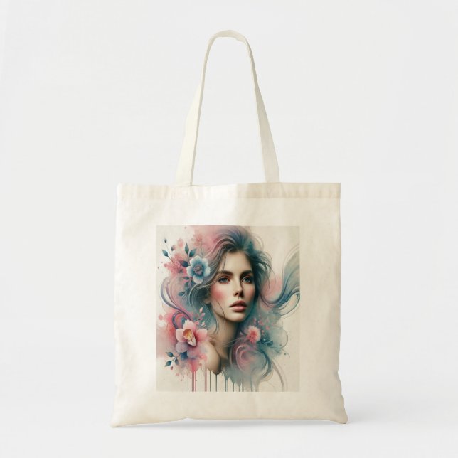 Agradable bolsa de tocador de mujer abstracta - Es (Frente)
