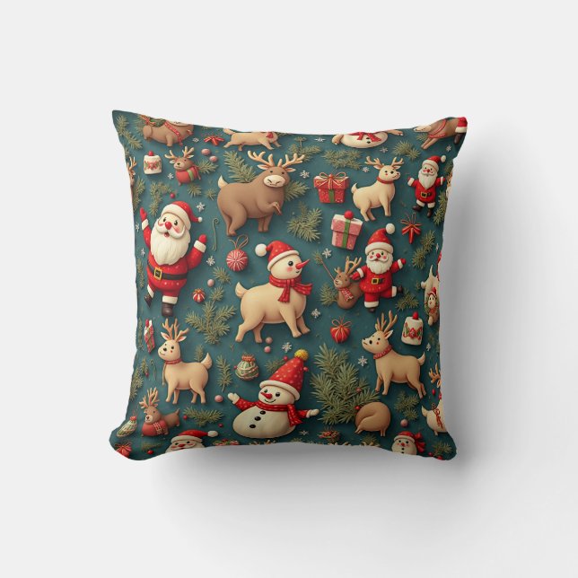 Agradable cojín de almohada de Navidades (Anverso)