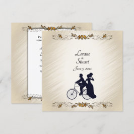 Agradable invitación a Boda de bicicletas