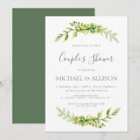 Agradable invitación a las parejas verdes en veran