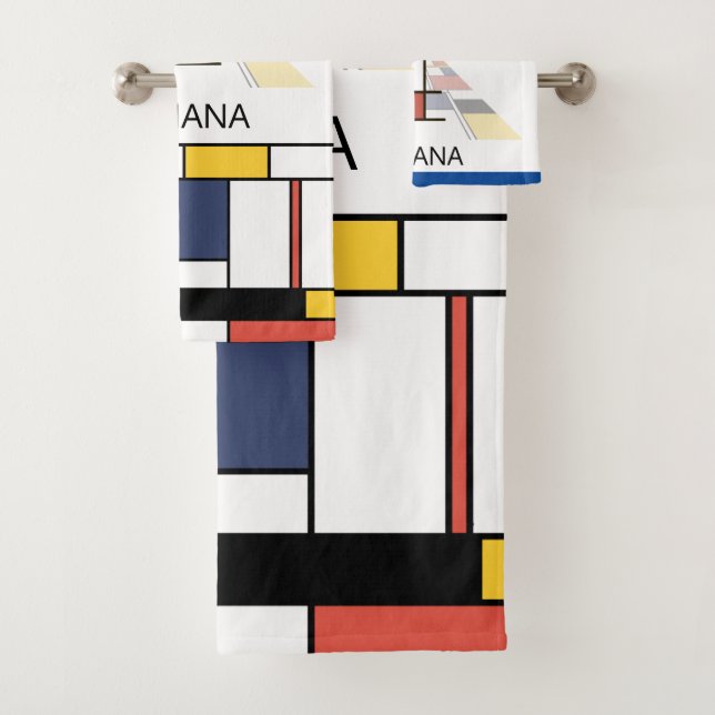 Agradable Neoplasticismo Art Monograma. Letra I (In situ)