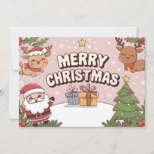 Agradable Personalizado Feliz Tarjeta de Navidad c