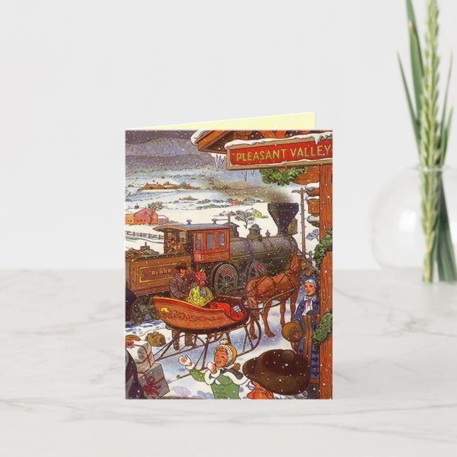 Agradable tarjeta de vacaciones para Navidades de  (Anverso)