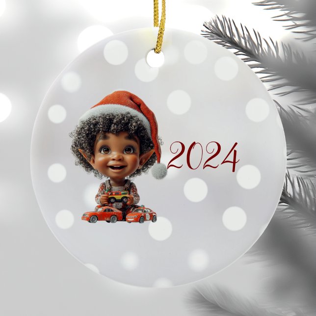 Agradables Navidades Bebés Ornamento Cerámico Elf (Subido por el creador)