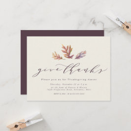 Agradece la invitación de Acción de Gracias