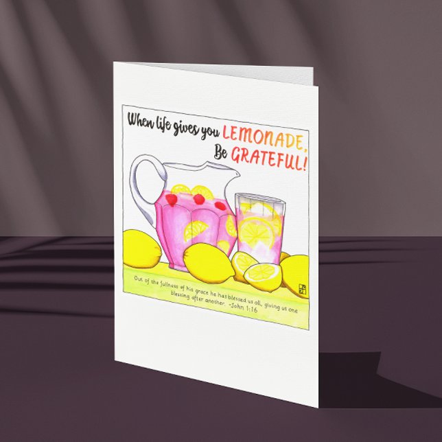 Agradece la tarjeta de felicitaciones de Lemonade (Subido por el creador)
